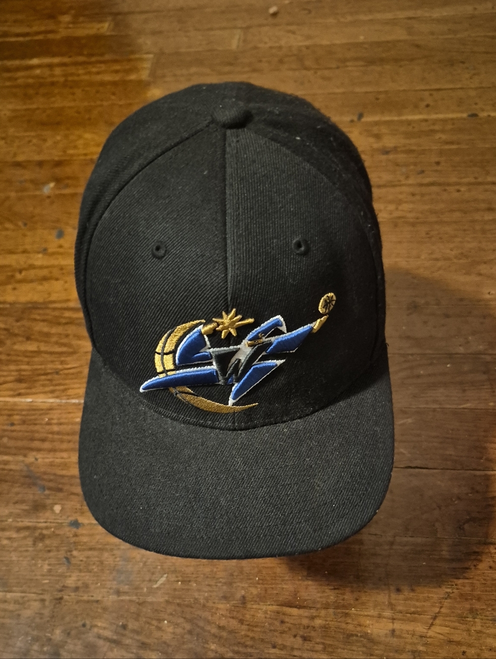 Washington Wizards Mens Mitchell And Ness Black Snapback Hat